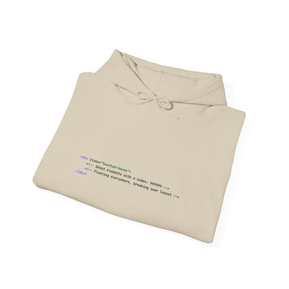 Git Dressed Hoodie — Programming Sweatshirt with 'git' Commit Code Design