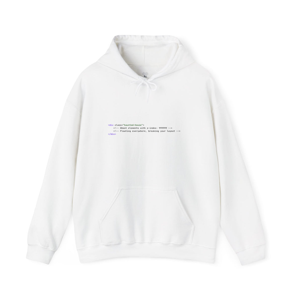 Git Dressed Hoodie — Programming Sweatshirt with 'git' Commit Code Design