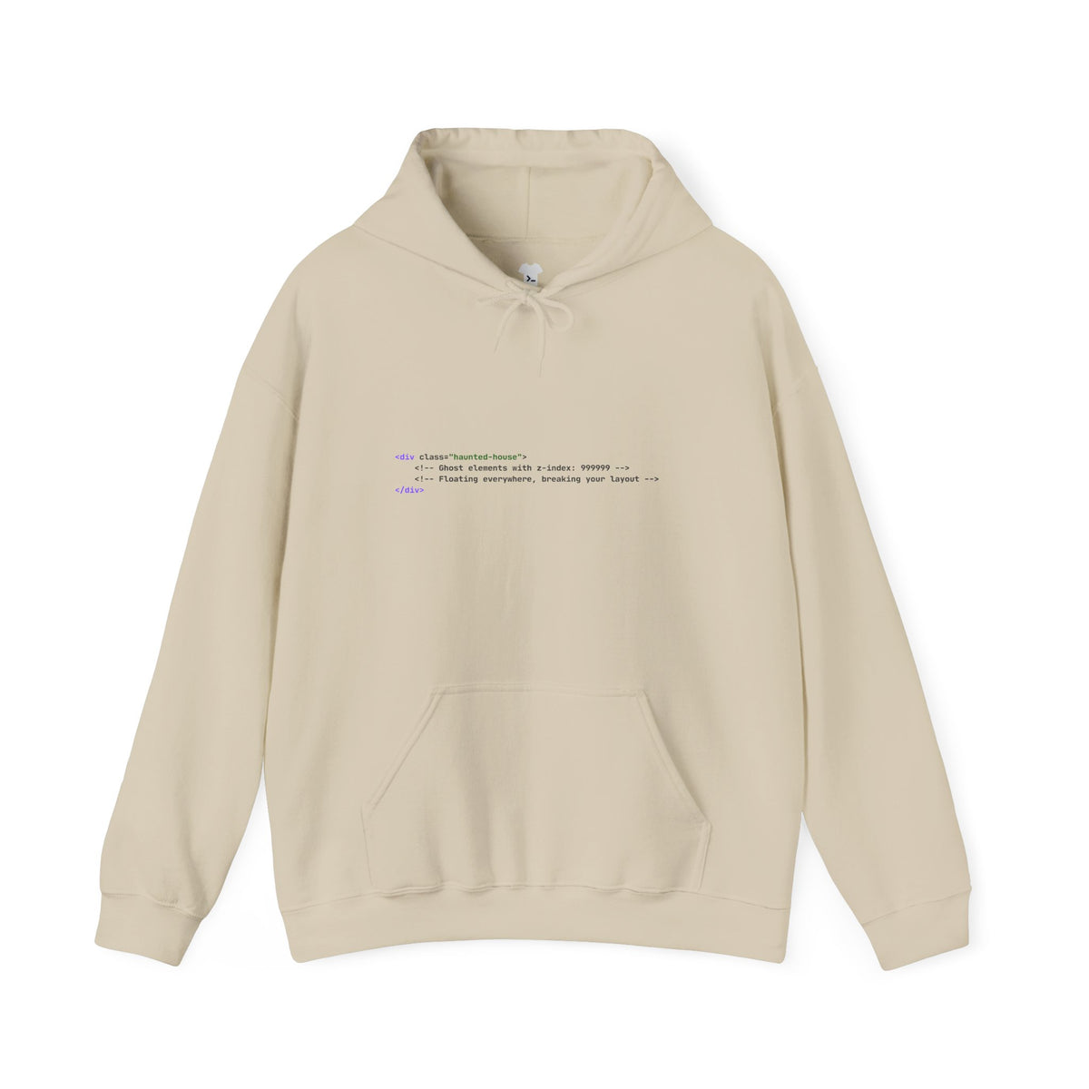 Git Dressed Hoodie — Programming Sweatshirt with 'git' Commit Code Design