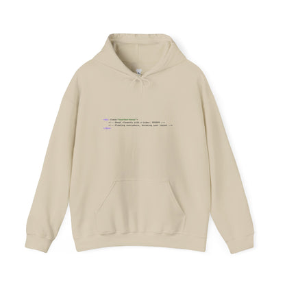 Git Dressed Hoodie — Programming Sweatshirt with 'git' Commit Code Design