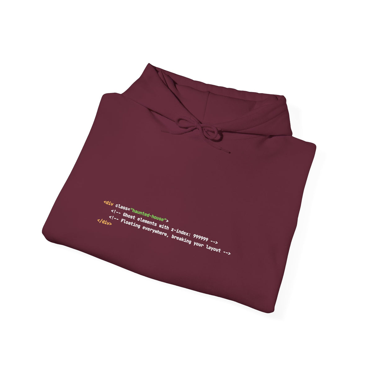 Git Dressed Hoodie — Programming Sweatshirt with 'git' Commit Code Design