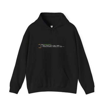 Git Dressed Hoodie — Programming Sweatshirt with 'git' Commit Code Design